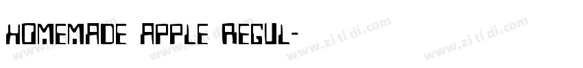 homemade apple regul字体转换